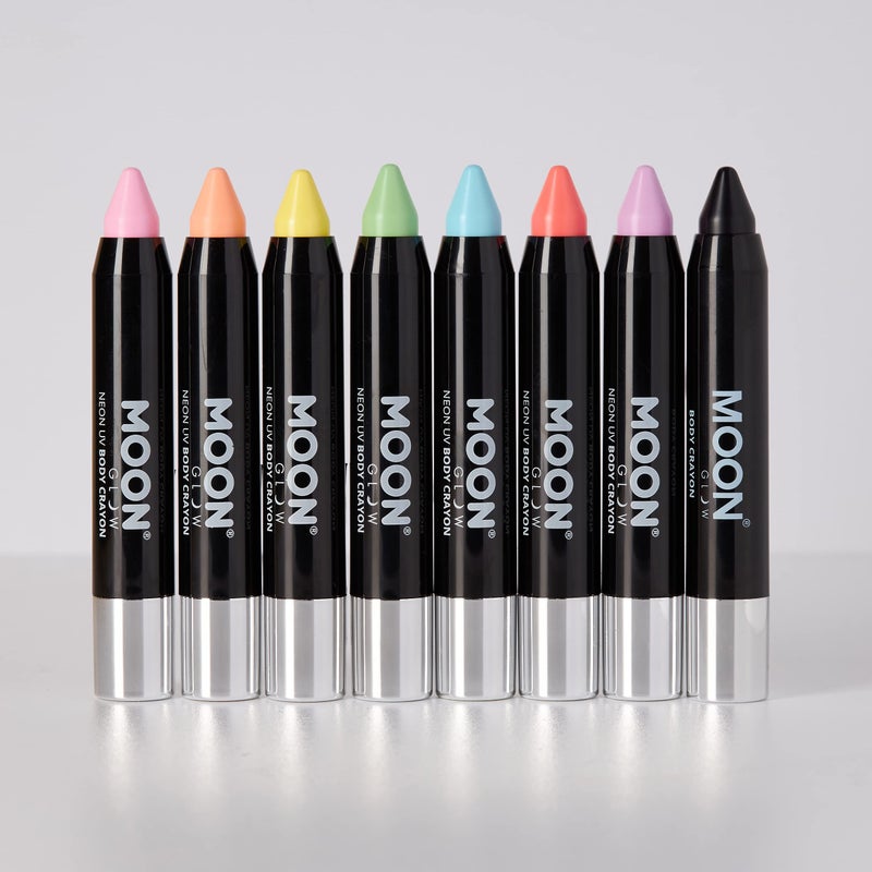 Moon Glow - Neon UV Paint Stick Body Crayon for The Face & Body â€“ Black - Image 4